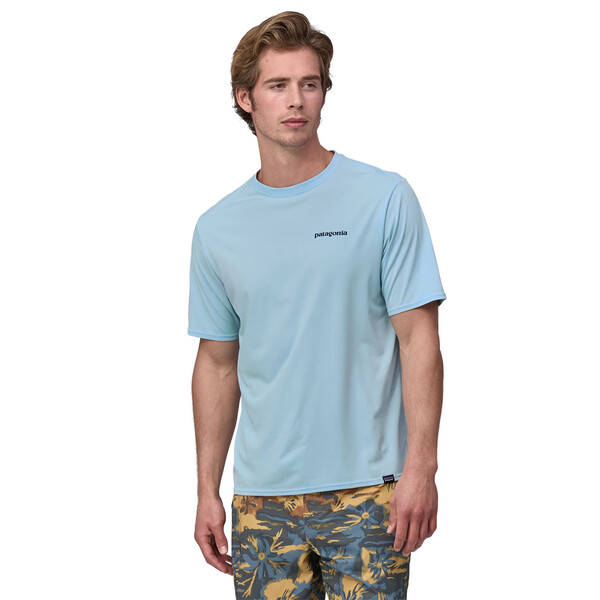 Patagonia Capilene Cool Daily Shirt - Waters Men's - Boadshort Logo: Chilled Blue