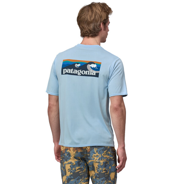 Patagonia Capilene Cool Daily Shirt - Waters Men's - Boadshort Logo: Chilled Blue