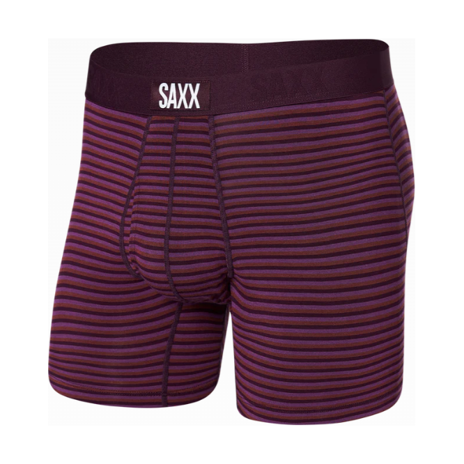 Saxx Ultra Boxer Brief Men's - Micro Strip - Plum