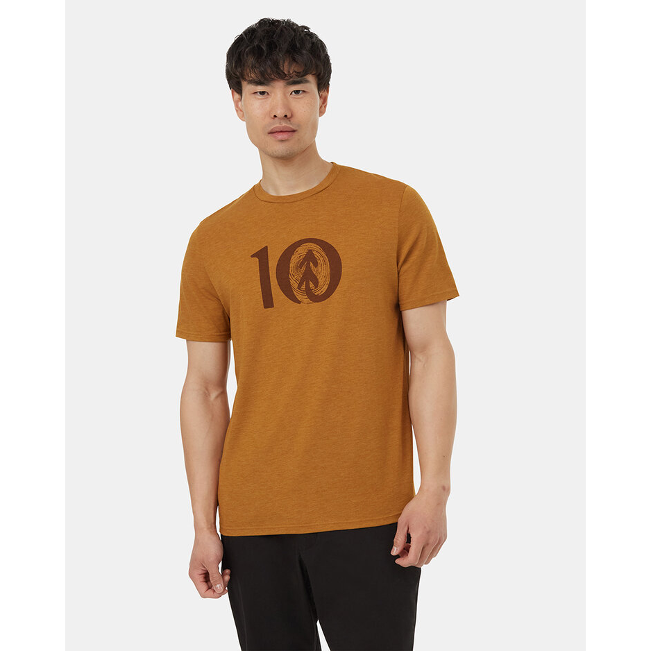 Ten Tree Woodgrain Ten T-Shirt Men's - GOLDEN B