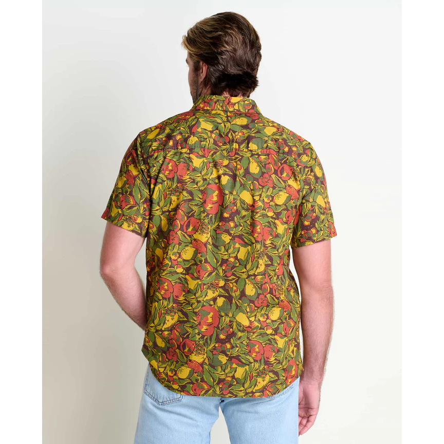 Toad and Co Fletch Short Sleeve Shirt Men's - Chive Fruit Print