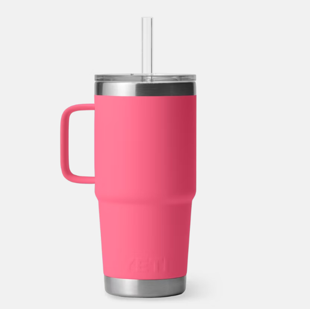 Yeti Rambler 25oz Straw Mug - Tropical Pink