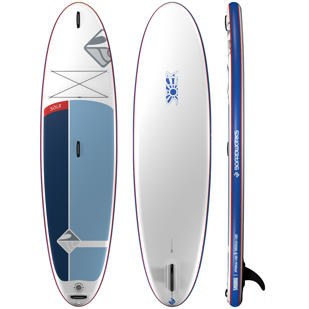 Boardworks Shubu Solr Inflatable SUP - White/Grey