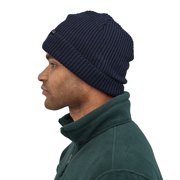 Patagonia Fishermans Rolled Beanie - Navy Blue