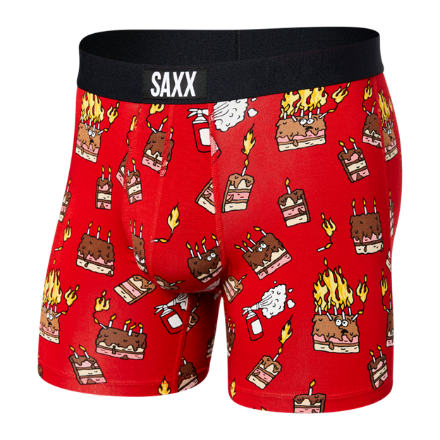 Saxx Vibe Boxer Men's - Fired Up-Red