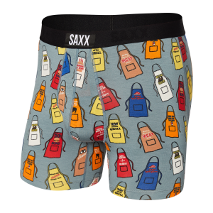 Saxx Vibe Boxer Men's - Grillicious - Washed Green