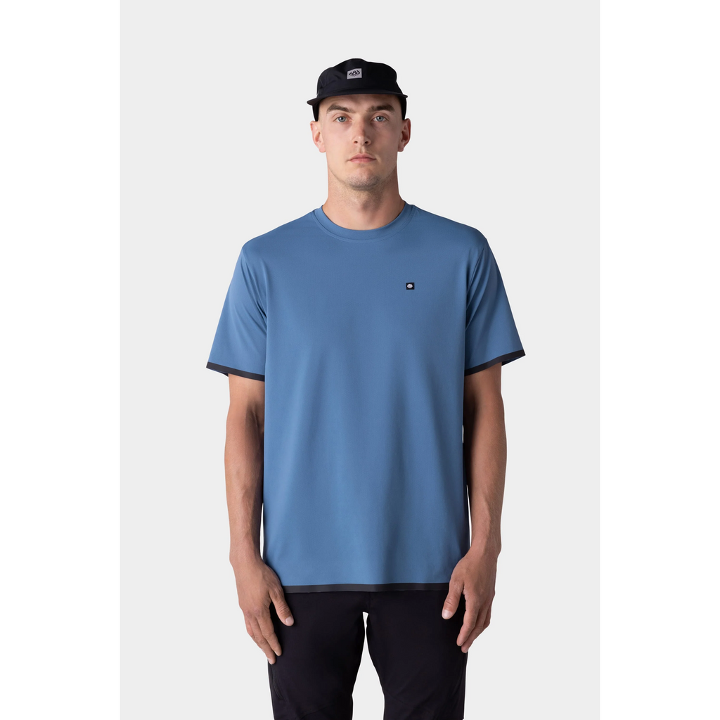686 Lets Go Tech T-Shirt Men's - Blue Ash