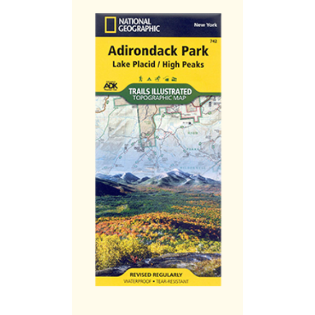 Adirondack Park Lake Placid/High Peaks Map