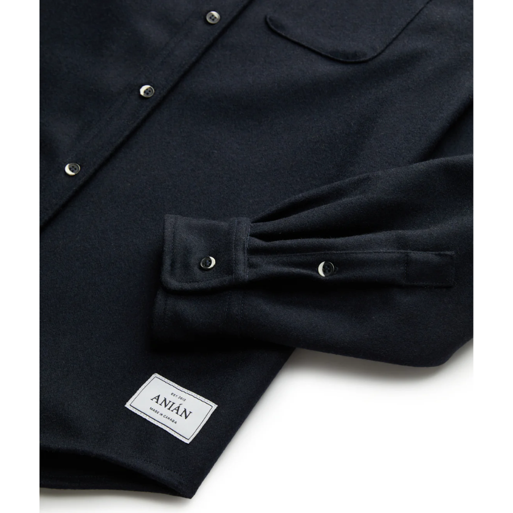 Anian 17oz Modern Melton Wool - NAVY