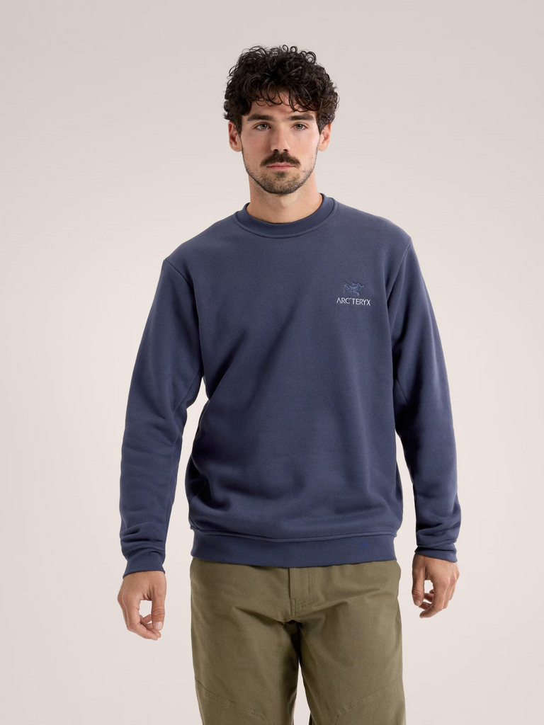 Arcteryx Emblem Fleece Crew Men's - BLKSAPPH