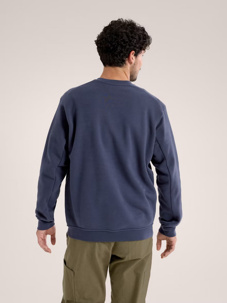 Arcteryx Emblem Fleece Crew Men's - BLKSAPPH