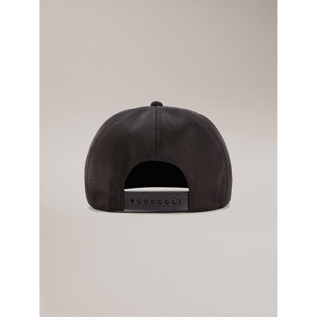 Arcteryx Logo Flat Brim Trucker Hat - Black