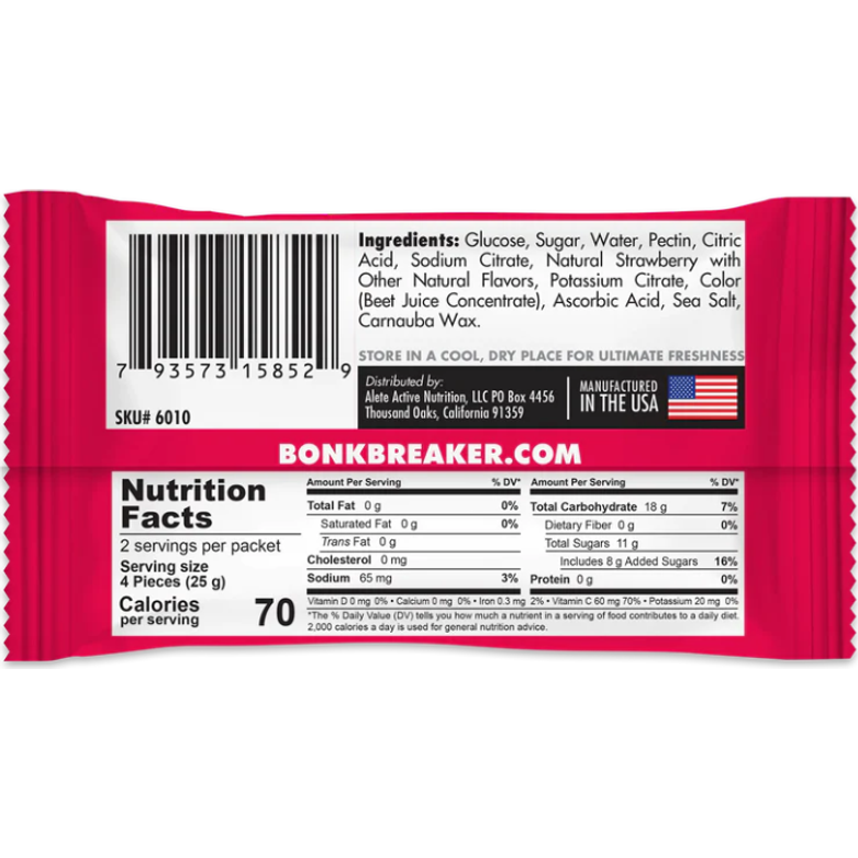 Bonk Breaker Energy Chews - Strawberry