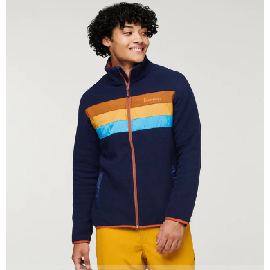 Fleece hooded 2025 jacket mens