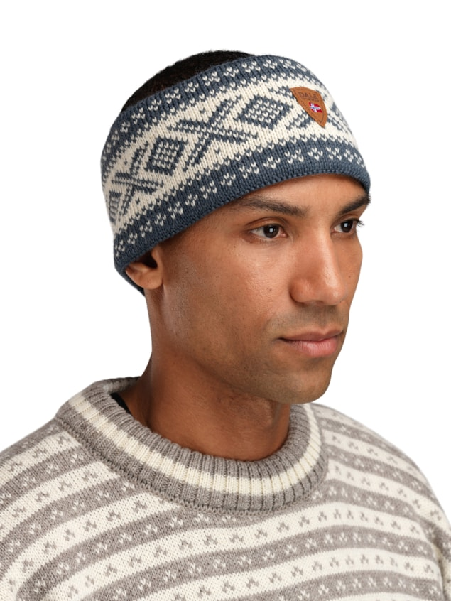 Dale of Norway Cortina 1956 Headband - STEEL/OW