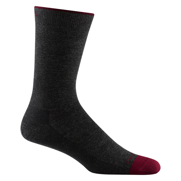Darn Tough Solid Crew Lightwight Lifestyle Sock - Charcoal