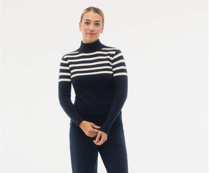 Fig Chiara Mock Neck Sweater Women's - NT PEARL