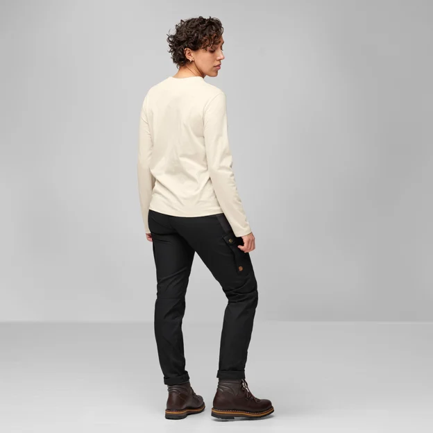 Fjallraven 1960 Logo Longsleeve T-Shirt Women's - Chalk White