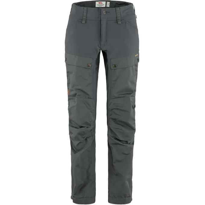 Fjallraven Keb Trousers Curved Short Womens Basalt 40
