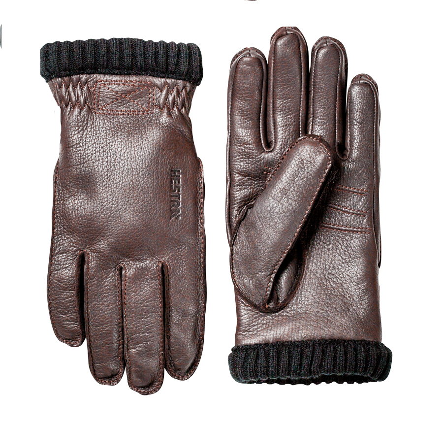 Hestra Deerskin Primaloft Glove - Dark Brown