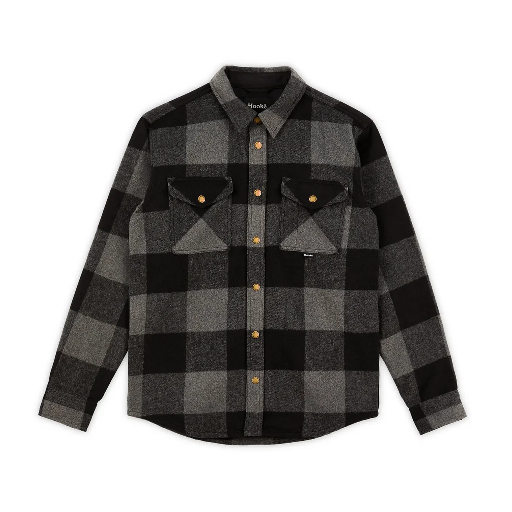 Hooke Canadian Overshirt Men's - CHAR/BLK