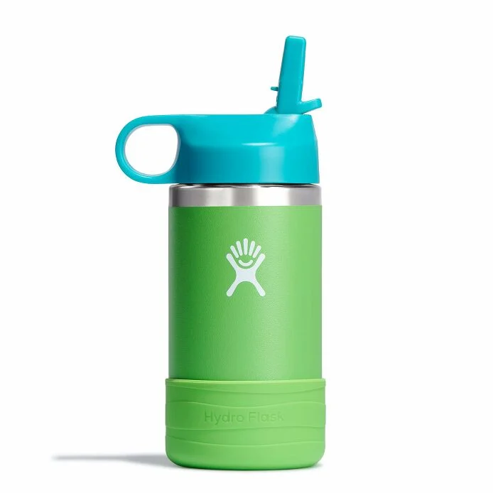 Hydro Flask 12oz Kids Wide Mouth Straw Cap - GRASS