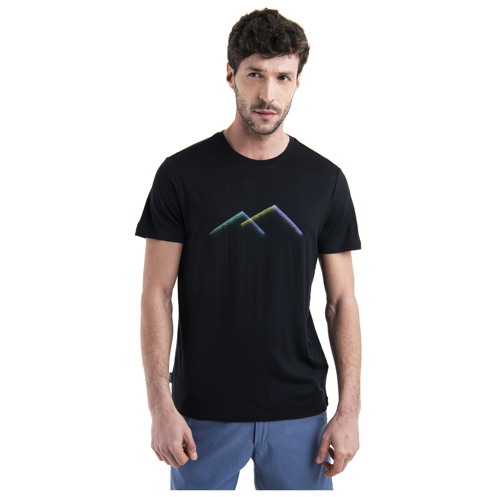 Icebreaker 150 Tech Lite III T-Shirt Peak Glow Men's - Black