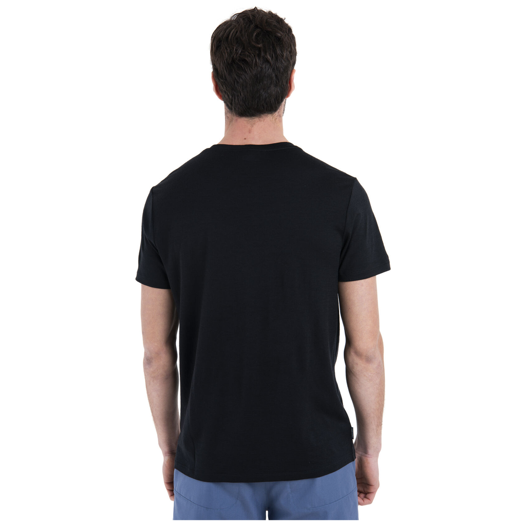 Icebreaker 150 Tech Lite III T-Shirt Peak Glow Men's - Black