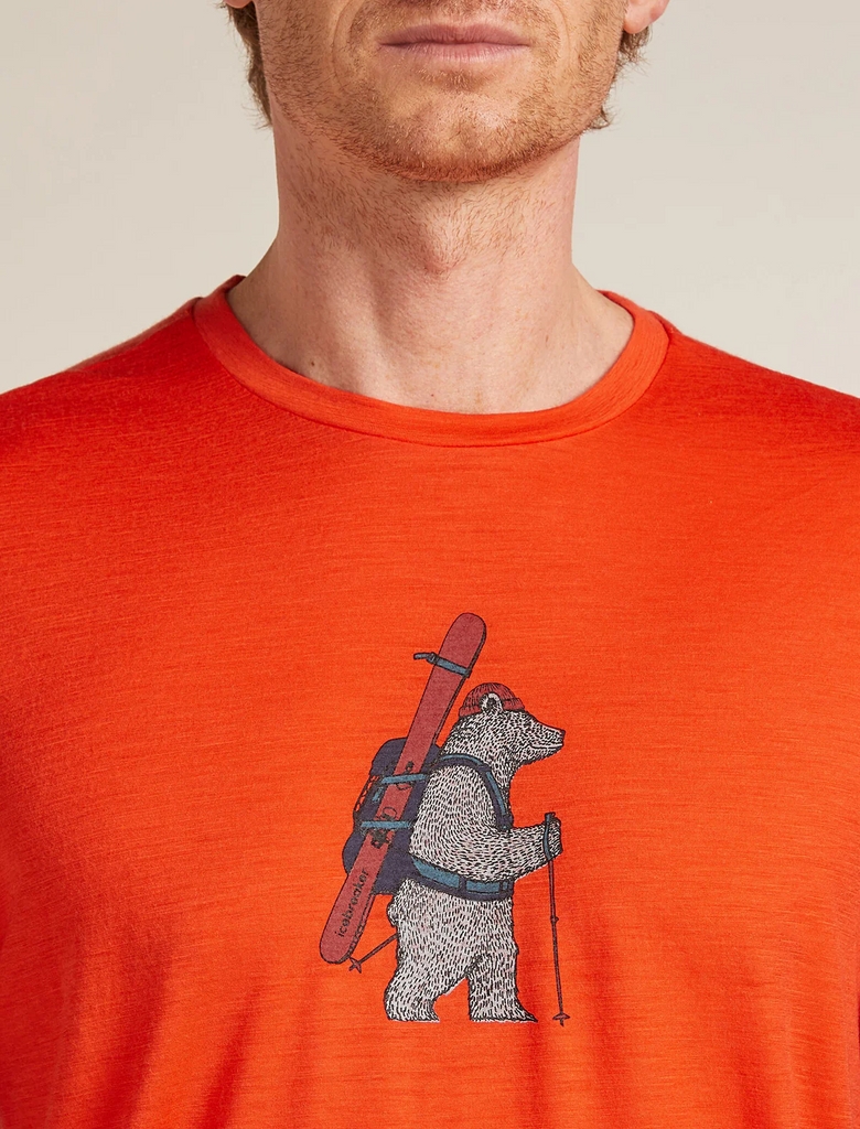 Icebreaker 150 Tech Lite SS Tee Bear Tour Men's - FERVID