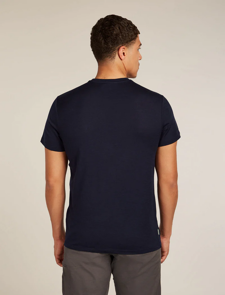 Icebreaker 150 Tech Lite SS Tee Bear Tour Men's - MID NAVY