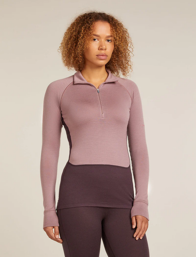 Icebreaker 260 Zoneknit LS Half Zip Women's - JAVA/SUM