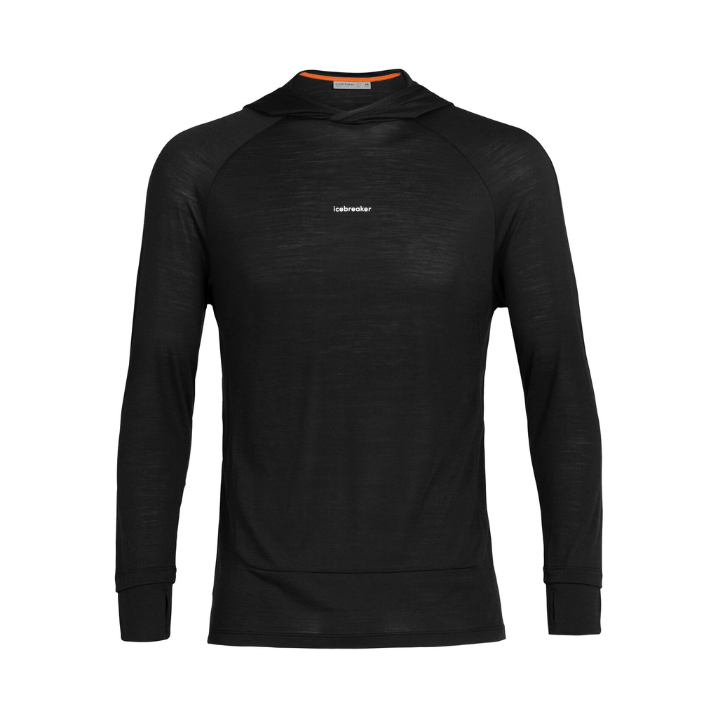 Icebreaker Cool-Lite 125 Sphere Long Sleeve Hoodie Men's - Black