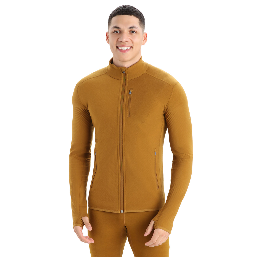 Icebreaker Descender Long Sleeve Zip Men's - CLOVE