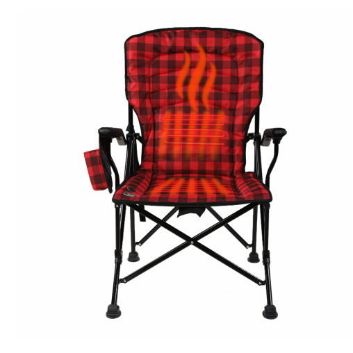 Kuma Switchback Heated Chair - Red/Black