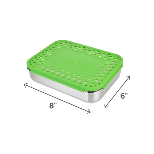 LunchBots 5 Compartment Bento Box - GREEN