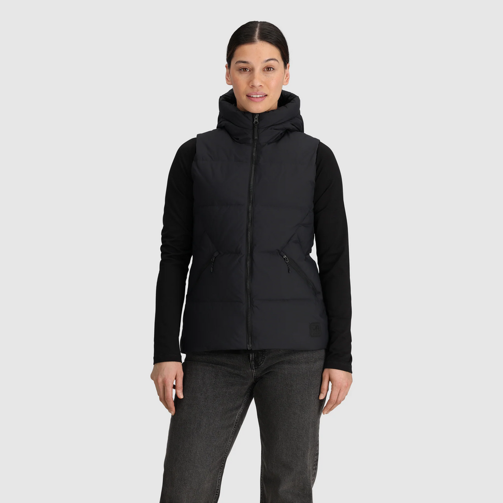 Outdoor Research Coze Hooded Down Vest Women's - Black