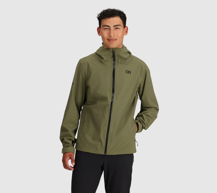 Outdoor Research Stratoburst Stretch Rain Jacket Men's - Ranger Green