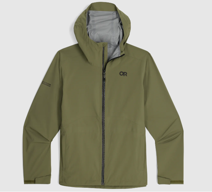 Outdoor Research Stratoburst Stretch Rain Jacket Men's - Ranger Green