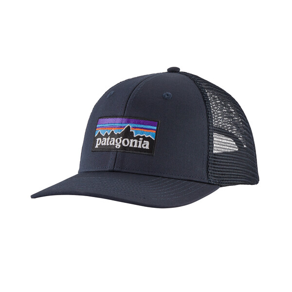 Patagoina P-6 Logo Trucker Hat - Navy Blue