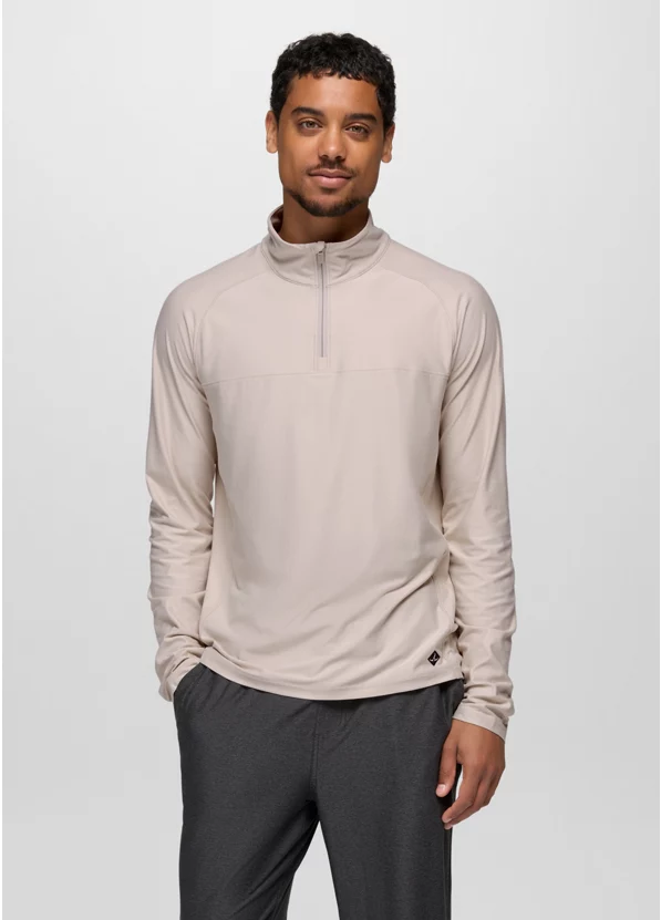 Prana Altitude Tracker LT 1/4 Zip Men's - Almond