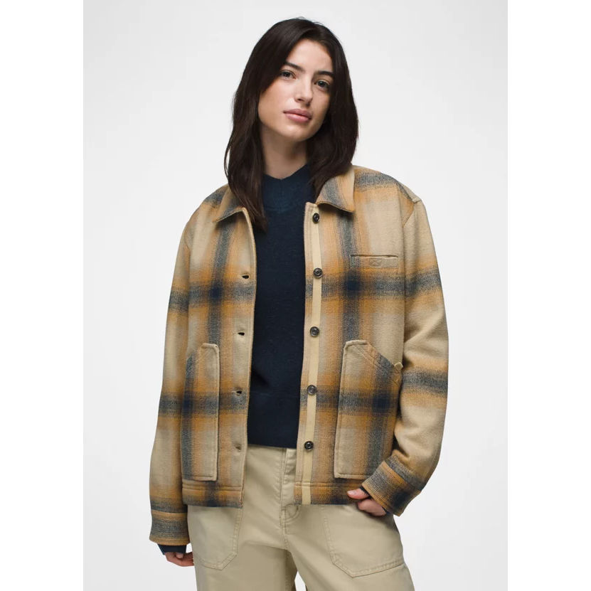 Prana Bridges Flannel Jacket Women's - Sandstone