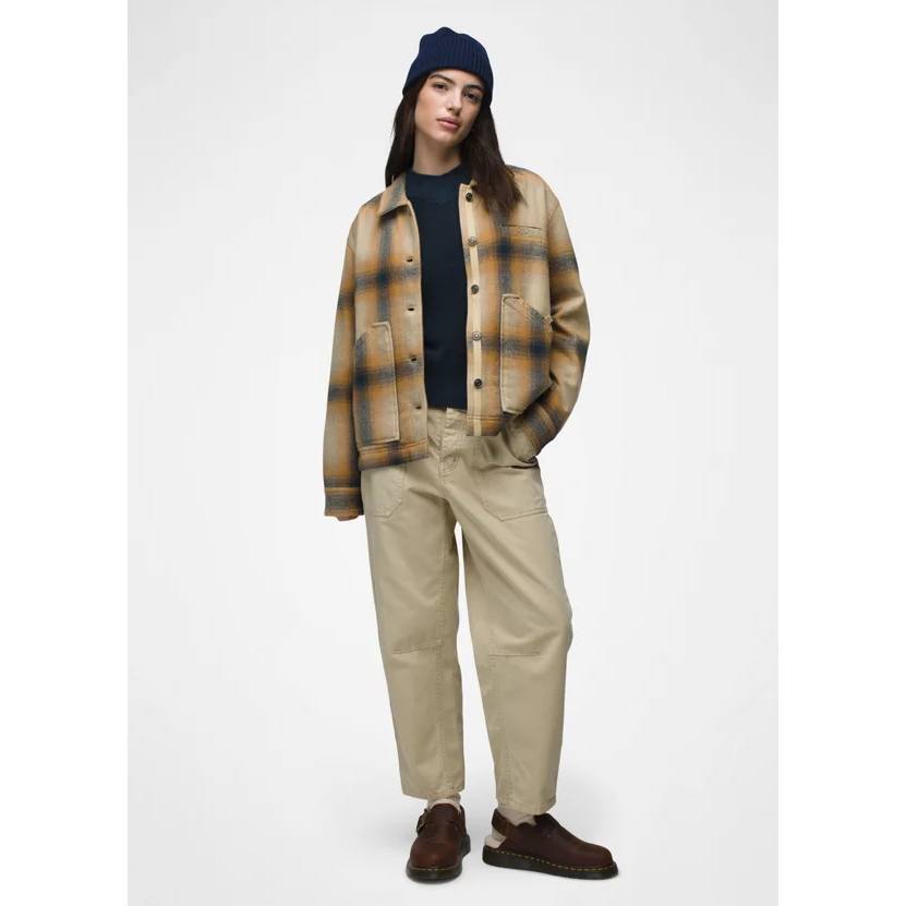 Prana Bridges Flannel Jacket Women's - Sandstone