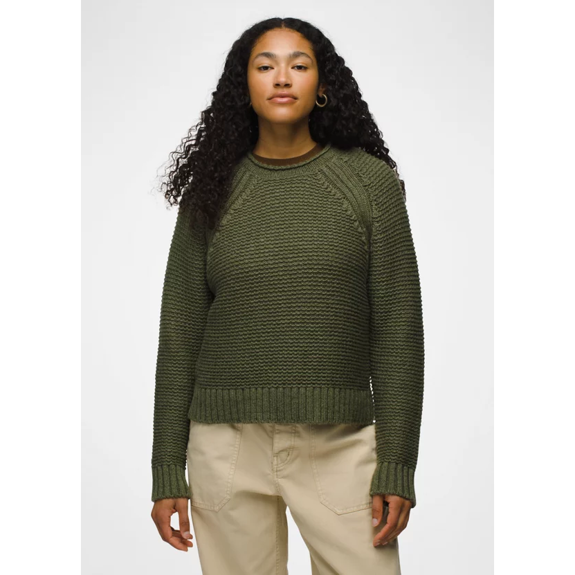 Prana Cades Cove Sweater Women's - Rye Green