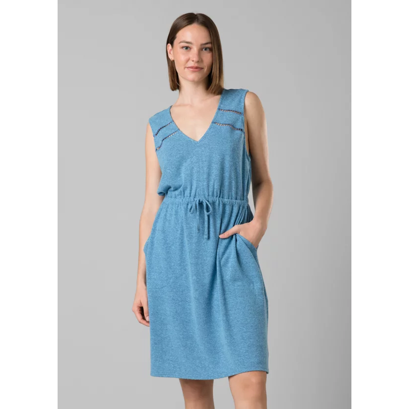 Prana Cozy Up Korrine Dress Women's - Blue Sky