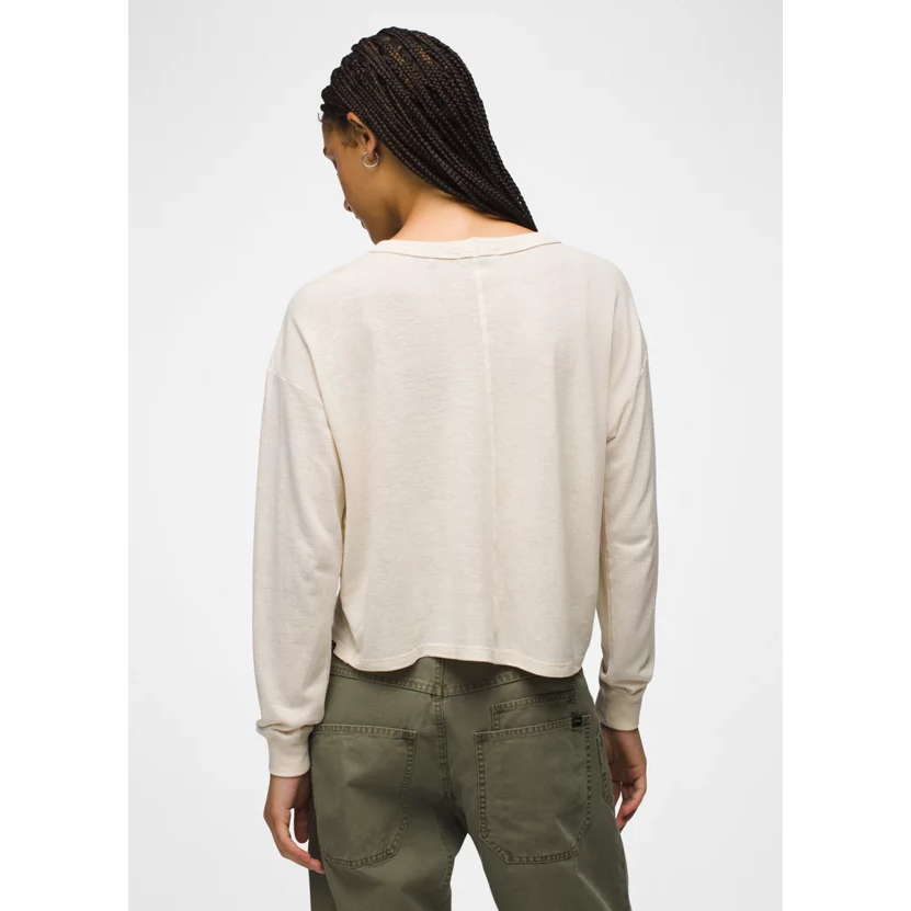 Prana Cozy Up Long Sleeve Crew Women's - Canvas