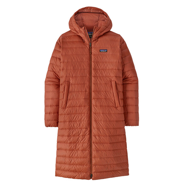 Recycled Down Sweater Parka W - Burnished Red