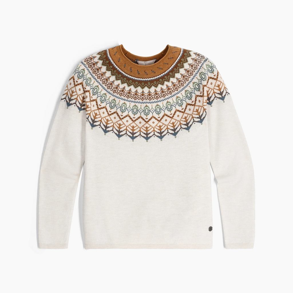 Royal Robbins Westlands Fairisle Crew Women's - CHALK HT