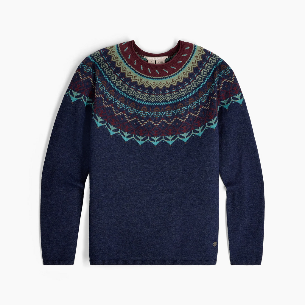 Royal Robbins Westlands Fairisle Crew Women's - Deep Blue