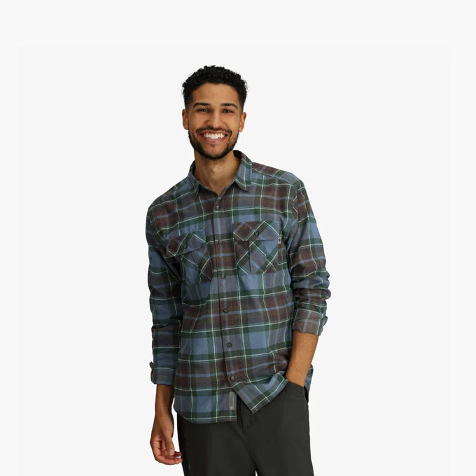 Royal Robin Lost Coast Flannel Plaid Men's - BLUESONO