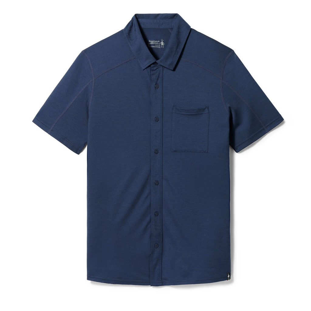 Smartwool Everyday Short Sleeve Button Down Mens - Navy